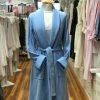 Bonne Nuit - Pluto Long Knitted Robe - Evening Blue 2 Bonne Nuit - Pluto Long Knitted Robe - Evening Blue