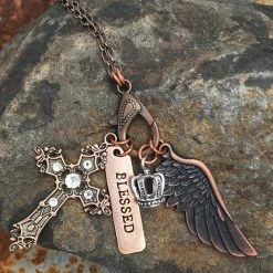 Jewelry + Wearables Buffalo Girls Salvage - Blessed Treasure Charm Necklace