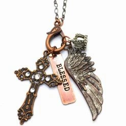 Jewelry + Wearables Buffalo Girls Salvage - Blessed Treasure Charm Necklace