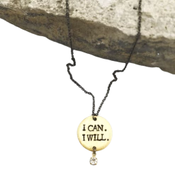 Buffalo Girls Salvage - I Can. I Will. Hand Stamped Necklace Jewelry + Wearables