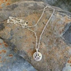 Jewelry + Wearables Buffalo Girls Salvage - Paw Print Necklace