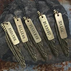 Buffalo Girls Salvage - Wandering Feather Necklace Jewelry + Wearables