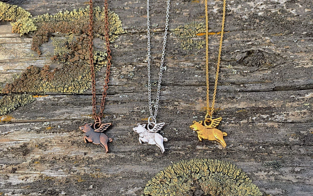 Buffalo Girls Salvage - When Pigs Fly Necklace 4 Buffalo Girls Salvage - When Pigs Fly Necklace