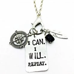 Buffalo Girls Salvage - I Can. I Will. Repeat. Treasure Necklace