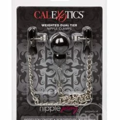 Cal Exotics Couples Toys Weighted Dual Tier Nipple Clamps