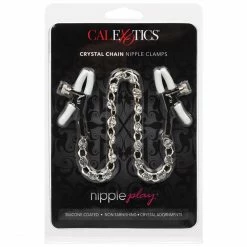 Kink + BDSM Cal Exotics - Crystal Chain Nipple Clamps