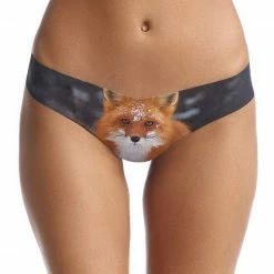 Panties Commando - Photo Op Thong Foxy Print
