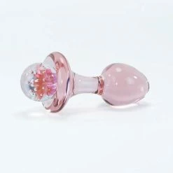 Anal Play Crystal Delights - Pink Flower Plug