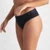 Evelyn & Bobbie - High Waist Retro Thong - Black
