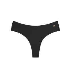 Evelyn & Bobbie - Mid Rise Thong - Black Onyx