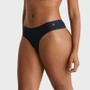 Evelyn & Bobbie - Mid Rise Thong - Black Onyx 2 Evelyn & Bobbie - Mid Rise Thong - Black Onyx