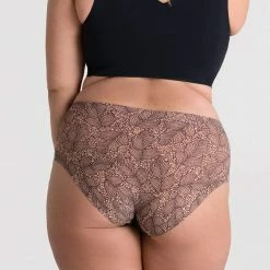 Plus Size Collection Evelyn & Bobbie - High Waist Retro Bikini - Onyx Lace