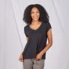 Loungewear + Pajamas Faceplant Dreams - Bamboo V-Neck Tee Shirt