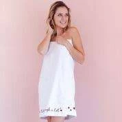 Faceplant Dreams - Wine A Little, Laugh A Lot - Spa Wrap (Burgundy Print)