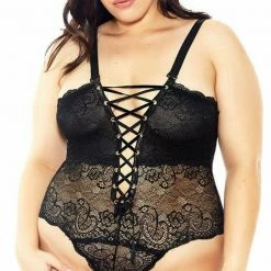 Glitter - Reversible Lace Teddy Lingerie