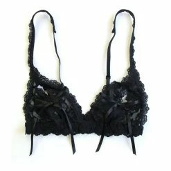 Hanky Panky Peek-A-Boo Bralette - Black