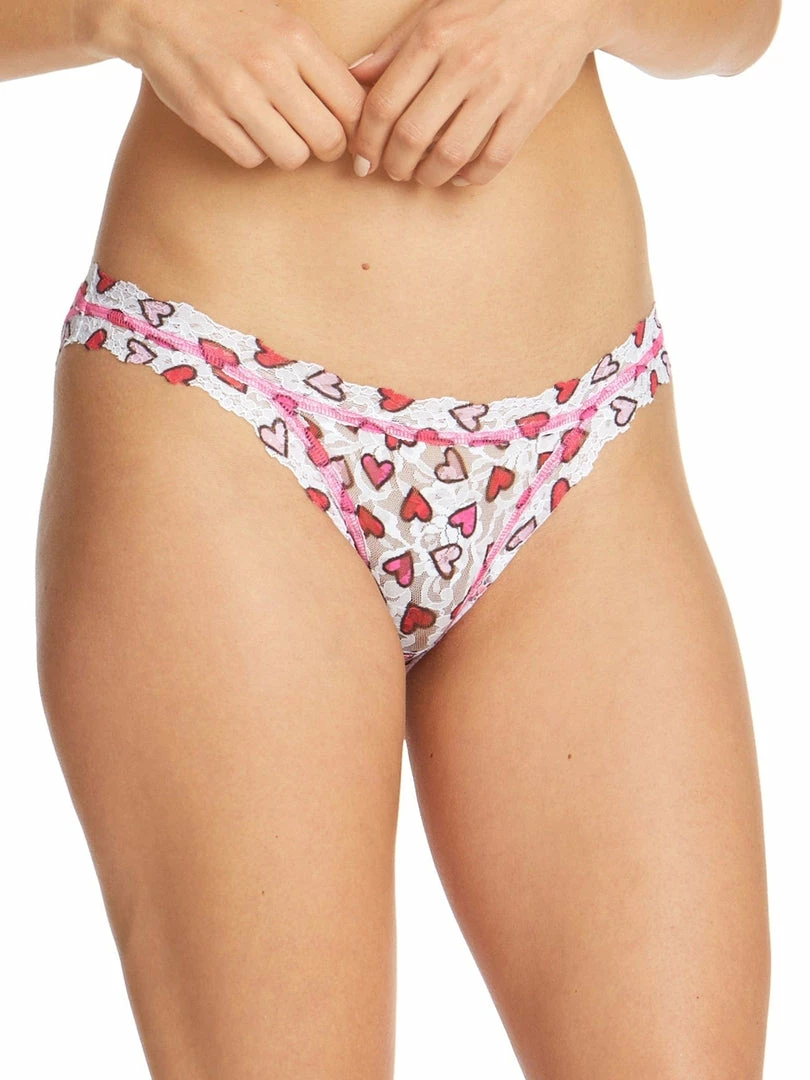 Lingerie Hanky Panky - Heartbeat Lace Brazillian Bikini 4 Lingerie Hanky Panky - Heartbeat Lace Brazillian Bikini