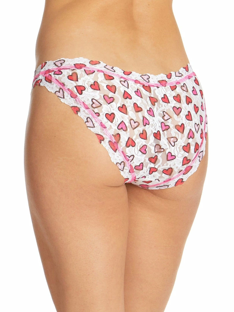 Lingerie Hanky Panky - Heartbeat Lace Brazillian Bikini 3 Lingerie Hanky Panky - Heartbeat Lace Brazillian Bikini