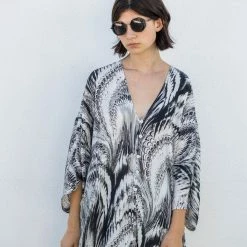 Jennafer Grace - Marble Tunic Caftan & Palazzo Pant Set 12 Jennafer Grace - Marble Tunic Caftan & Palazzo Pant Set