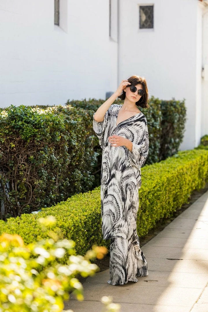 Jennafer Grace - Marble Tunic Caftan & Palazzo Pant Set 5 Jennafer Grace - Marble Tunic Caftan & Palazzo Pant Set