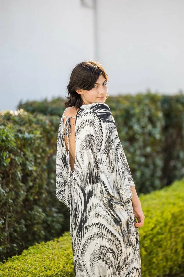 Jennafer Grace - Marble Tunic Caftan & Palazzo Pant Set 9 Jennafer Grace - Marble Tunic Caftan & Palazzo Pant Set