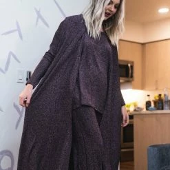 Jennafer Grace - Amethyst Duster With Faux Fur Cuffs