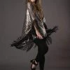 Jennafer Grace - Platinum Sequin Disco Poncho Outerwear
