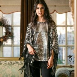 Jennafer Grace - Platinum Sequin Disco Poncho Outerwear 17 Jennafer Grace - Platinum Sequin Disco Poncho Outerwear