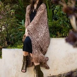Jennafer Grace - Lena Leopard Kimono Dresses + Caftans 14 Jennafer Grace - Lena Leopard Kimono Dresses + Caftans