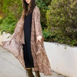 Jennafer Grace - Lena Leopard Kimono Dresses + Caftans 16 Jennafer Grace - Lena Leopard Kimono Dresses + Caftans