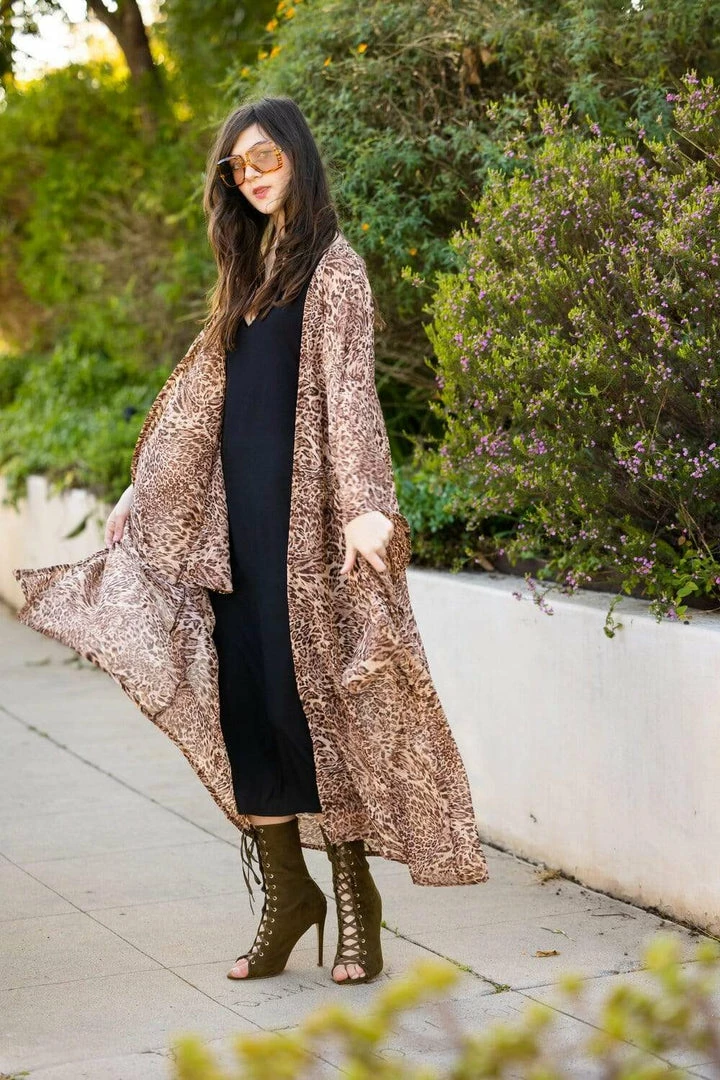 Jennafer Grace - Lena Leopard Kimono Dresses + Caftans 9 Jennafer Grace - Lena Leopard Kimono Dresses + Caftans