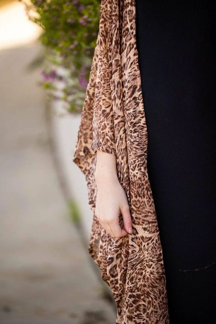 Jennafer Grace - Lena Leopard Kimono Dresses + Caftans 6 Jennafer Grace - Lena Leopard Kimono Dresses + Caftans
