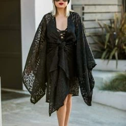 Boudoir Robes Jennafer Grace - Night Panther Kimono