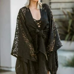 Boudoir Robes Jennafer Grace - Night Panther Kimono
