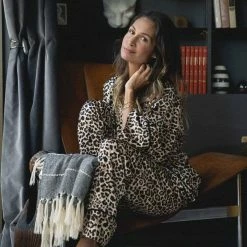 Jennafer Grace - Leopard Paglamas Loungewear + Pajamas