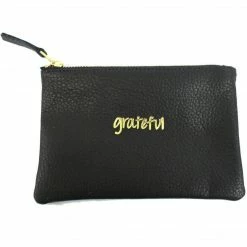 Jesse And Co - Grateful Embossed Leather Pouch