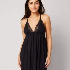 Journelle - Emma Chemise, Noir Lingerie