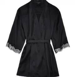 Journelle - Charlotte Short Silk Robes Boudoir Robes 8 Journelle - Charlotte Short Silk Robes Boudoir Robes