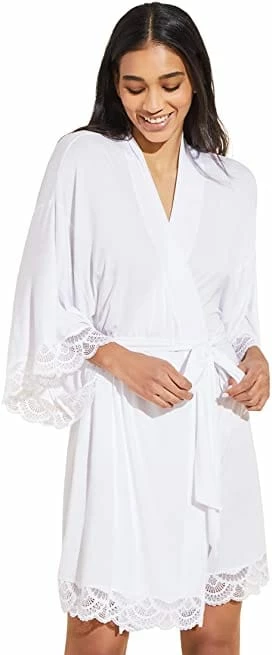 Journelle - Charlotte Short Silk Robes Boudoir Robes 3 Journelle - Charlotte Short Silk Robes Boudoir Robes