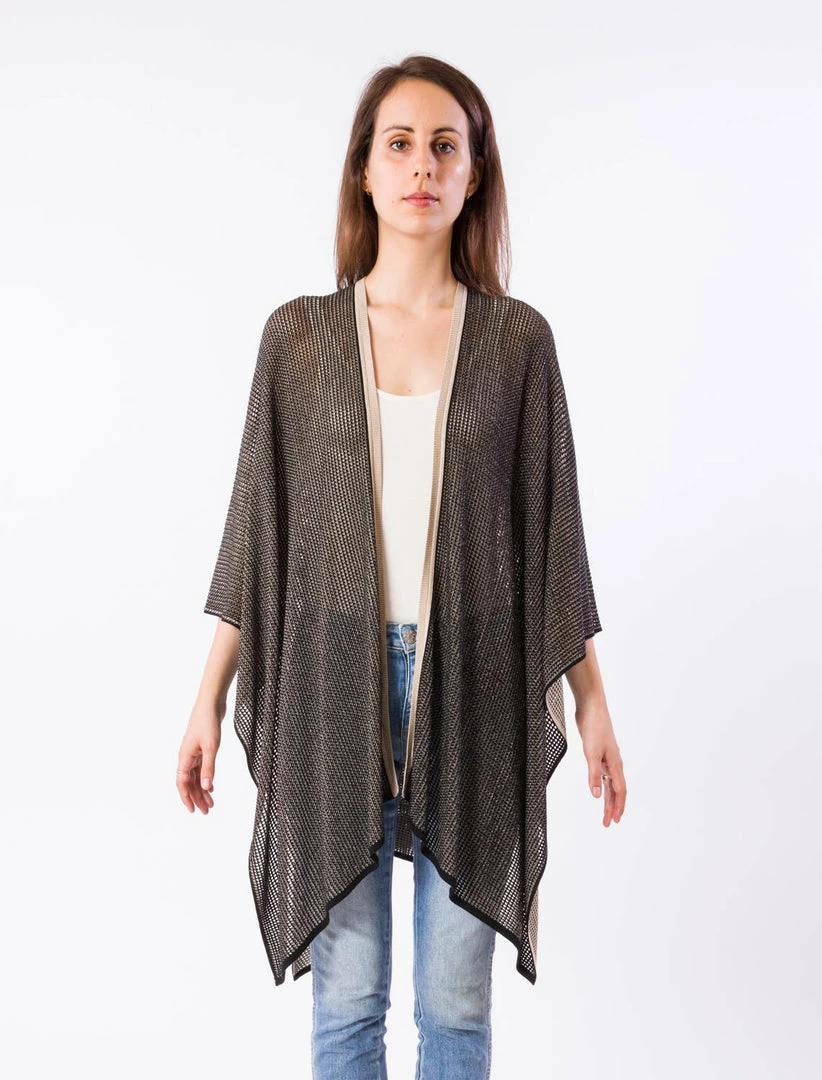 Outerwear Kerisma Knits - Benson Poncho, O/S 3 Outerwear Kerisma Knits - Benson Poncho, O/S
