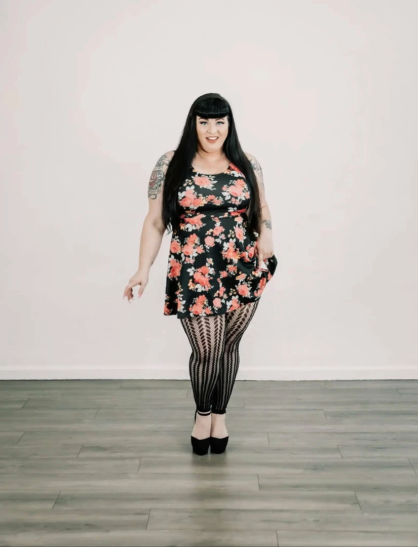 Plus Size Collection Kixies - Lindsay Footless 7 Plus Size Collection Kixies - Lindsay Footless