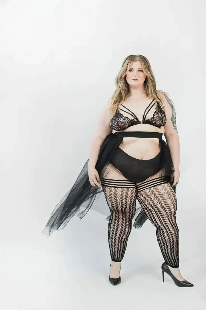 Plus Size Collection Kixies - Lindsay Footless 6 Plus Size Collection Kixies - Lindsay Footless