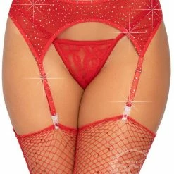 Leg Avenue - Rhinestone Garterbelt Lingerie Accessories
