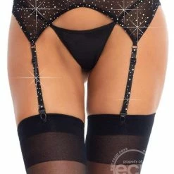 Leg Avenue - Rhinestone Garterbelt Lingerie Accessories