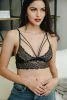 Leto - Double Strap Lace Bralette - Black Lingerie