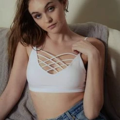 Leto - Interwoven Strappy Front Bralette