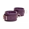 Lovehoney Fifty Shades Freed Cherished Collection Leather Ankle Cuffs Purple With Gold Color Chain Kink + BDSM