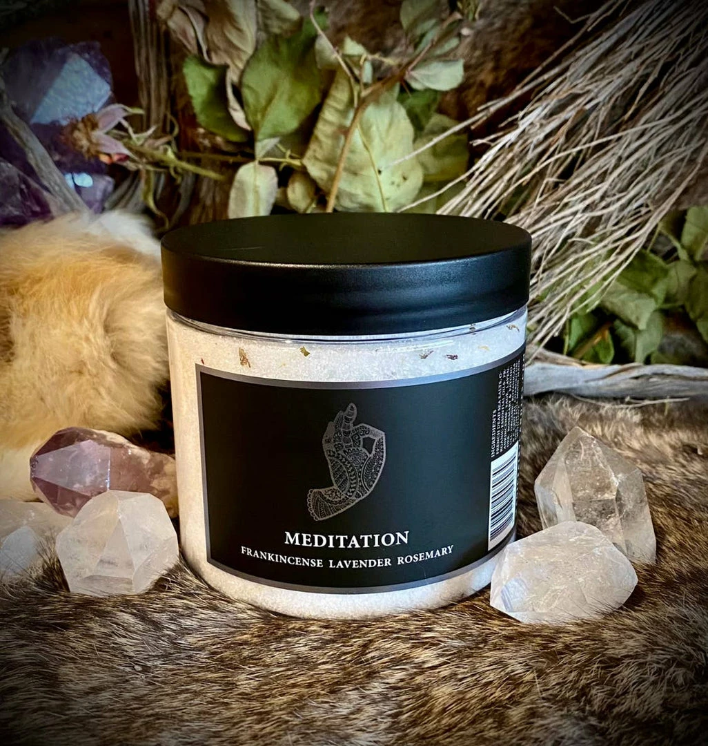 Magic Fairy Candles - Meditation 16 Oz Bath Salt Bath + Body 3 Magic Fairy Candles - Meditation 16 Oz Bath Salt Bath + Body