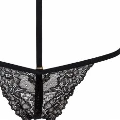 Maison Close - Openable Lace Thong With Choker