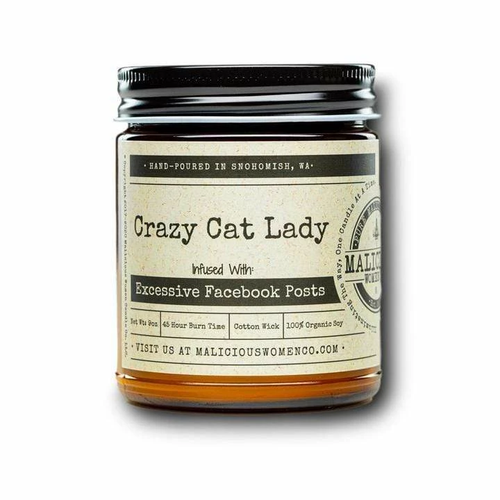 Malicious Women Candle Co. - Crazy Cat Lady 3 Malicious Women Candle Co. - Crazy Cat Lady